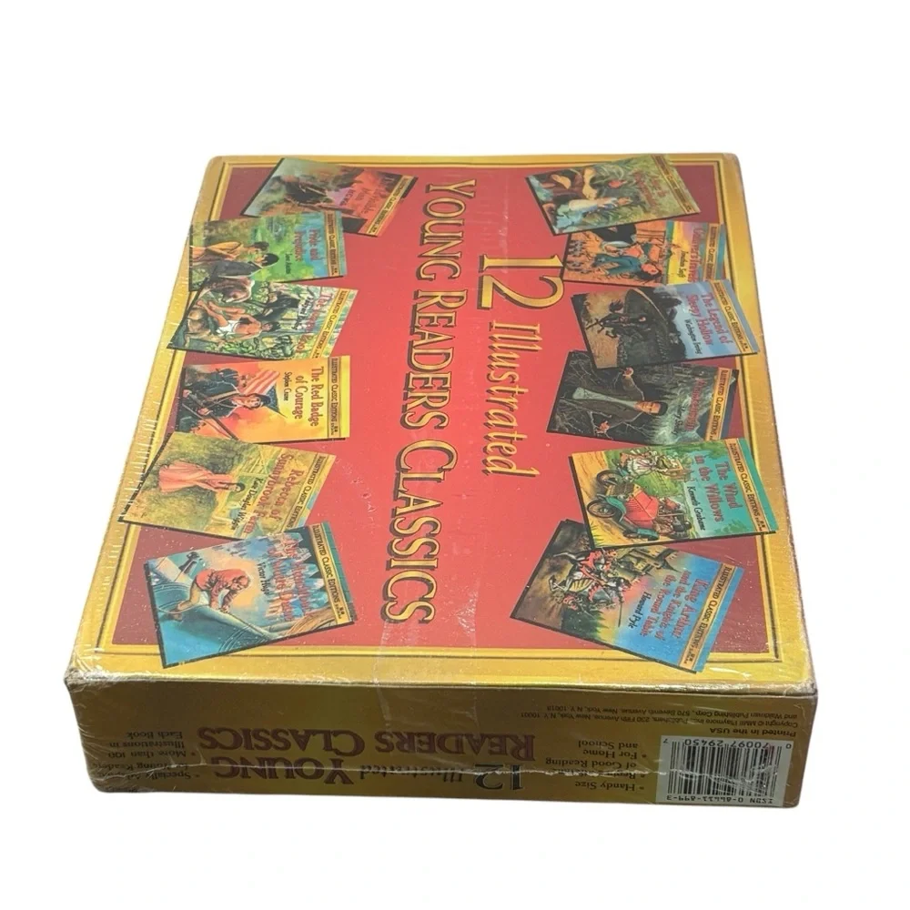 Vintage Set of 12‎ Illustrated Young Readers Classics Books NEW